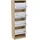 home collective Schuhschrank 50 x 152 x 28 cm 4 Schubladen / beige/weiß