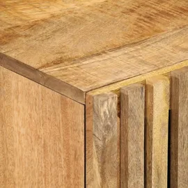 vidaXL Bad-Wandschrank 38x34x48 cm Massives Raues Mangoholz