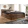 MASSIVMOEBEL24.DE Bett mit Schublade 160x200 smoked cherry gebeizt Toronto 161
