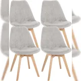 CLP 4er Set Esszimmerstuhl Linares Cord