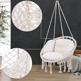 DETEX Hängesessel 150kg belastbar Beige