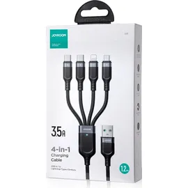 Joyroom USB-A auf USB-C/Lightning/Micro-USB 1,2 m Schwarz