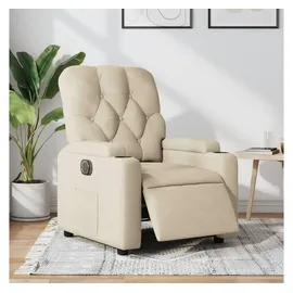 vidaXL Relaxsessel Elektrisch Polyester 50 x 93,5 x 0 cm Creme