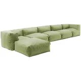 Oviala Gartensofa, Grün, Textil, 85x65x510 cm, Loungemöbel, Gartensofas