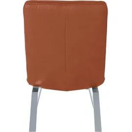 W.Schillig Relaxliege daily dreams Leder/Polyester 65 x 91 x 170 cm Braun mit Kissen