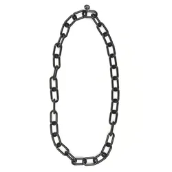 Lange Kette "Alessia", Damen, Gr. one size, PTFE-Kunststoff, schwarz, COLLEZIONE ALESSANDRO, Basic, Halsketten, aus hochwertigem Kunststoff