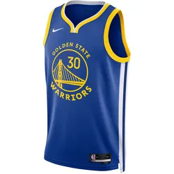 Nike Stephen Curry Golden State Warriors Spielertrikot Herren in rush blue, Größe XL - blau