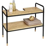 Wenko Waschbeckenunterschrank LOFT 70 x 60 x 33,5 cm Beige/Schwarz