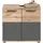 Möbel Boss Xonox Home Waschbeckenunterschrank Mason aus MDF in Nox Oak Nachbildung/basaltfarbig