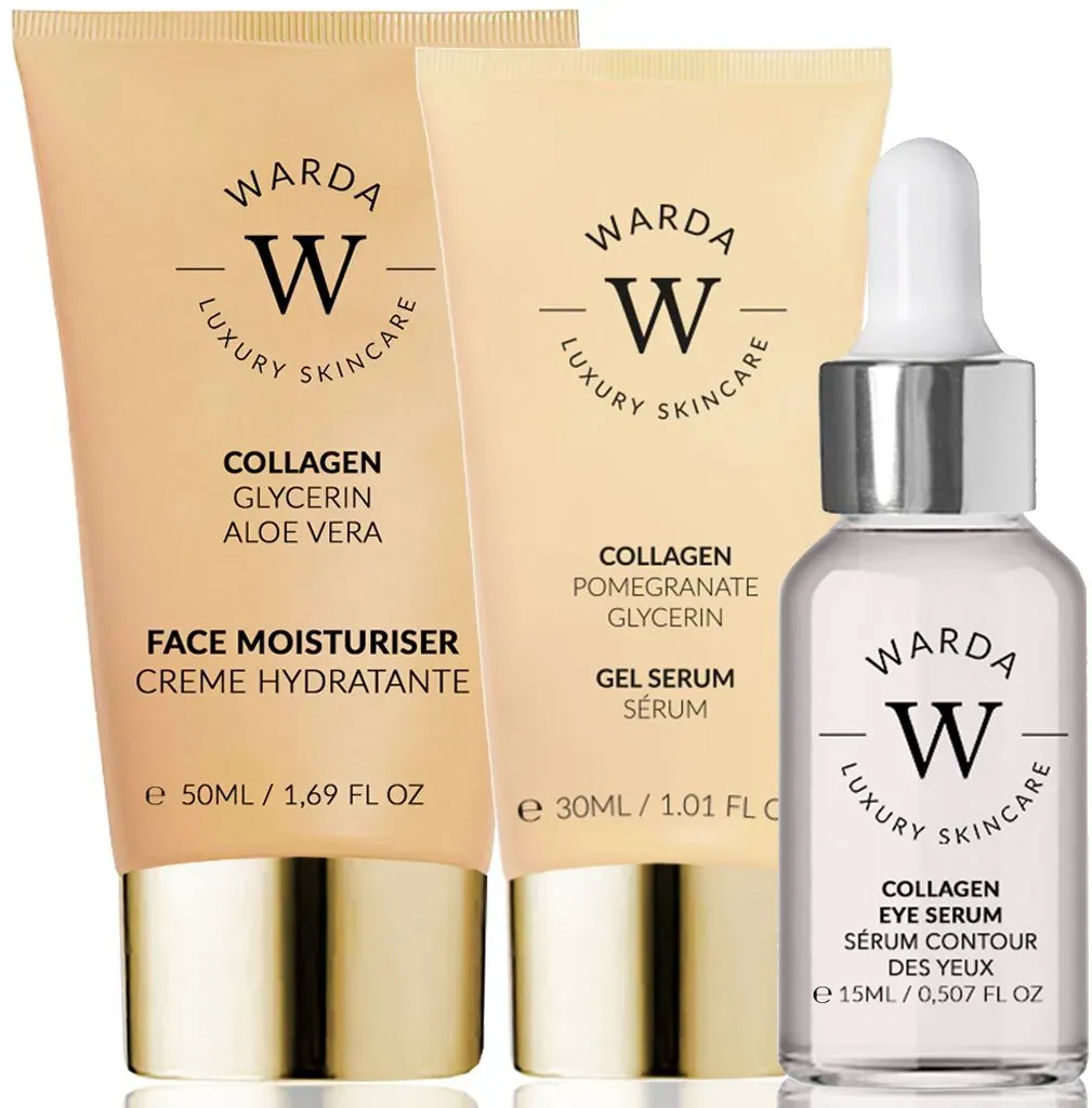 Warda skincare Collagen Gesichtspflege Trio 95 ml