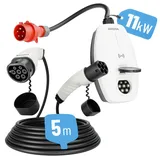 Mobile Wallbox CEE 11kW mit App Steuerung & Ladekabel Typ 2 11kW
