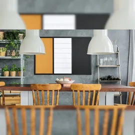 ALLboards 3-in-1-Kombitafel: Whiteboard, Kreidetafel magneitsch, Kork 90×60 cm + Zubehör