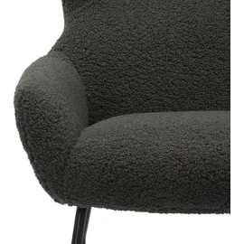 SalesFever Sessel mit Hocker anthrazit