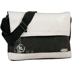 DANIEL RAY SIXTEEN Umhänge-Tasche Laptop-Tasche bis 15 Zoll (36 x 29 x 10 cm) 42.584838 Schwarz/Weiß