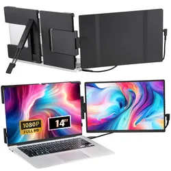 VEVOR Laptop-Bildschirmerweiterung Bildschirm HD 1080P Tragbarer Monitor 356mm