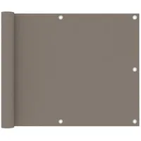 vidaXL Balkon-Sichtschutz Taupe 75x500 cm Oxford-Gewebe