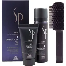 Wella Professional SP Men Gradual Tone schwarz 60 + Sensitive Shampoo 30 ml