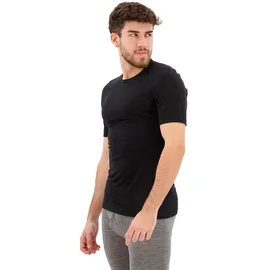 Icebreaker 200 Oasis Merino Kurzarm-baselayer - Black - 2XL