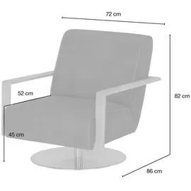 KOINOR Sessel Icarus ¦ orange ¦ Maße (cm): B: 72 H: 82 T: 86.0