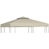 Pavillon-Ersatzdach 310 g/m2 Beige 3x3 m