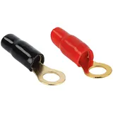 ACV Electronic ACV Car HiFi Ringkabelschuh 2er Set 20 mm2 8.40 mm Schwarz, Rot