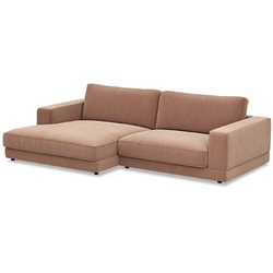 RAUM.FREUNDE Ecksofa Juni Stoff Orange Peach