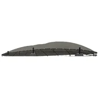 LINDER EXCLUSIV Ersatzdach Pavillon oval 5,3 x 3,5 m Steingrau