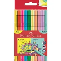 Faber-Castell 155312 - Grip Neon & Pastell, 10er Etui
