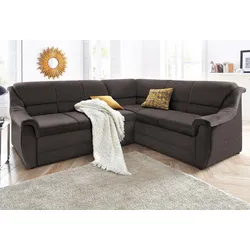 DOMO collection Ecksofa »Lale L-Form«, mit langem Schenkel, wahlweise mit Bettfunktion DOMO collection anthrazit