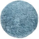 Paco Home Hochflor-Teppich »Akumal 930«, rund, blau