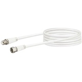 Schwaiger -KVCVHQ30 532- SAT-Antennen-Adapterkabel/ 3 m 90 dB/ 2-Fach geschirmt/F-Stecker > F-Buchse/weiß