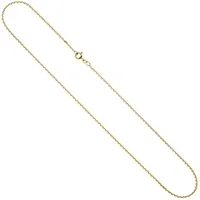 Schmuck Krone Goldkette 1,6mm Ankerkette aus 585 Gelbgold, 40cm, Gold 585 goldfarben