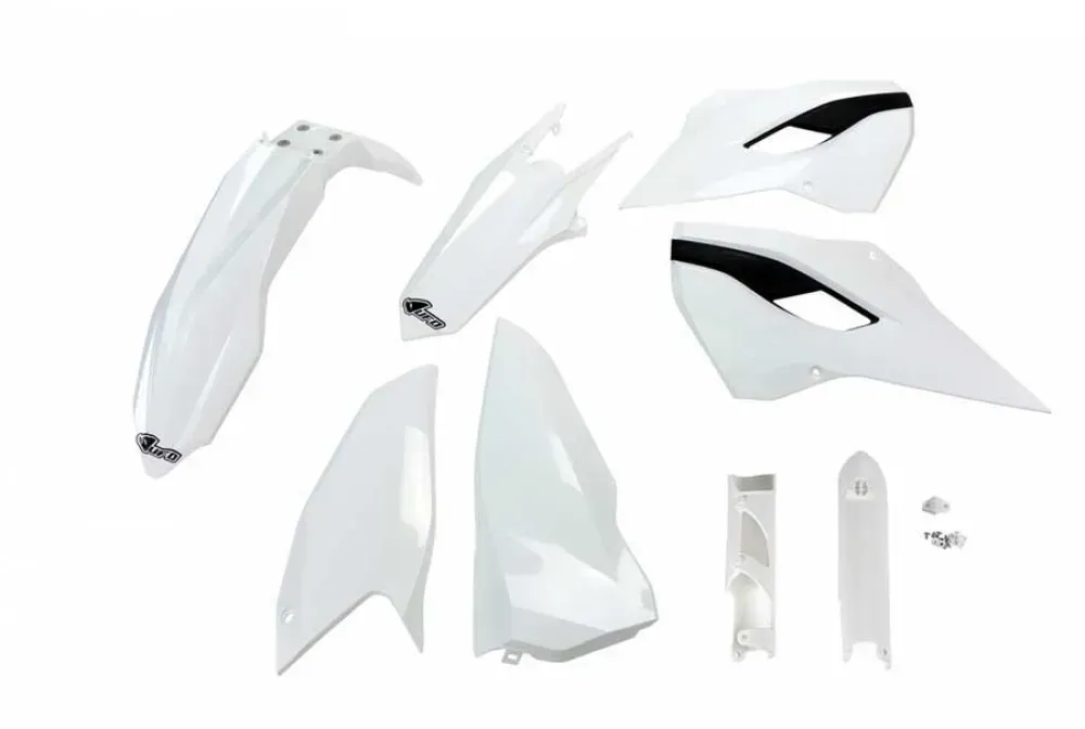 Ufo Husqvarna Te/tx/fe 2014-2014 Hukit614f-041 Fork Protectors & Plastikbausatz - White - One Size