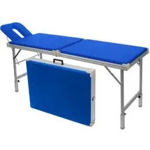Sport-Tec Alu-Kofferliege 170 x 56 x 70-82 cm Blau