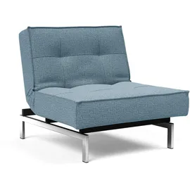Innovation Living TM "Splitback", blau (lightblau), B:90cm H:79cm T:90cm, 100% Polyester;Strukturstoff grob »MIXED DANCE« (100% Polyester);Strukturstoff weich »Coastal« (100% Polyester);Webstoff fein »FLASHTEX« (100% Polyester);Samtstoff »Velvet« (100%