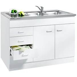 kochstation Spülenschrank KS-Elster 120 x 0 x 0 cm Beige