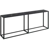 vidaXL Konsolentisch Schwarz 200x35x75,5 cm Hartglas Modell 2