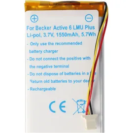 AccuCell Akku passend für Becker Active 6 LMU Plus Akku 334517373442, SR3840100, 335000000000, 334532320611