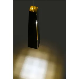 FARO 64172, Schwarz, Gold, Aluminium, IP20, II, LED Pendelleuchte PLUMA 6W, 3000K, Goldfarben