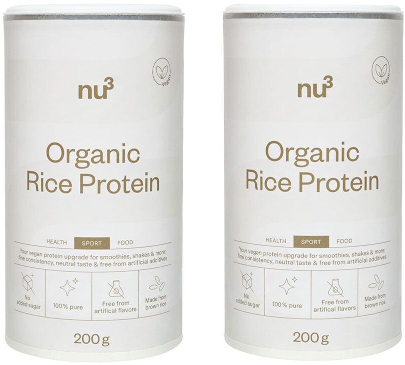 NU3 Protéine de riz bio 2x200 g Poudre