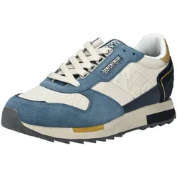 Sneaker NAPAPIJRI "Napapijri Sneaker Leder/Textil", Gr. 44, navy, weiß, Leder, Textil, casual, Schuhe