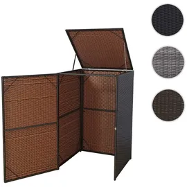 MCW Mülltonnenverkleidung E25 110 x 65 x 66 cm braun