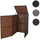MCW Mülltonnenverkleidung E25 110 x 65 x 66 cm braun