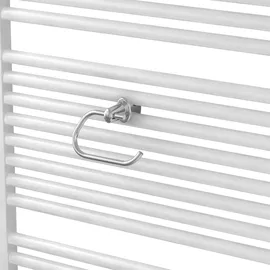 Ximax Toilettenpapierhalter "Design", grau chromfarben, B:12cm H:9cm L:17,5cm, Toilettenpapierhalter, für Badheizkörper, Chrom