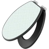 Banjado Anthrazit Toilettendeckel Mit Absenkautomatik WC-Sitz Soft Close Hygienischer Klodeckel MDF Mit Motiv Strahlen Mint