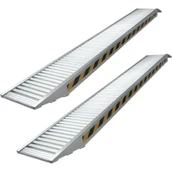 Baumarktplus TRUTZHOLM 2 x Schwerlastrampen 265 cm 3300kg/Paar Alu 35 cm Breite geriffelt Rampen Verladerampen