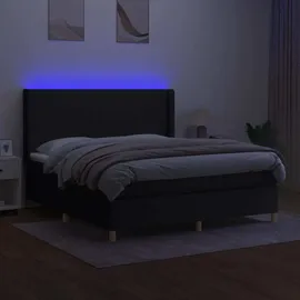 vidaXL Boxspringbett 180 x 200 cm Schwarz