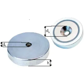 Beloh NdFeB-Flachgreif. m.Bohr. 16 x 4,5mm Beloh