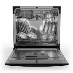 Klarstein Havasia UV 8 Neo Tischgeschirrspüler UV-Licht freistehend / Einbau 1380W Schwarz