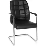 HJH Office Stühle, FLEXO V - Freischwinger Schwarz